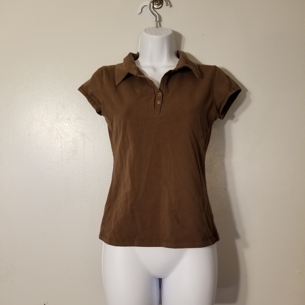 Brown Short Sleeve Shirt
